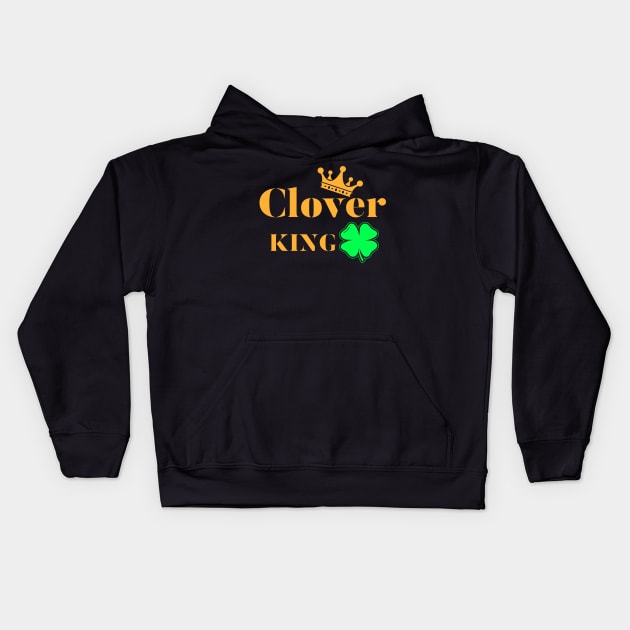 clover king Kids Hoodie by Transcendexpectation